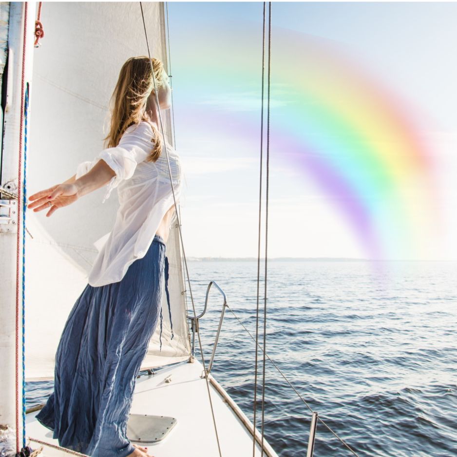 Frische Brise Rainbow-Flaschenpost